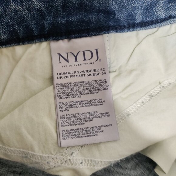 Not Your Daughters Jeans NYDJ Woman's Plus Size 22W Jean Shorts - Picture 6 of 9